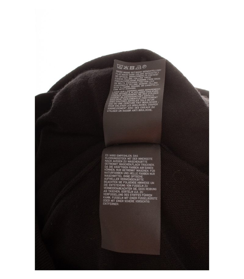 Uniqlo Herren Pullover Strickpullover Gr. L Wolle Schwarz Rundhalsausschnitt – Foto 8