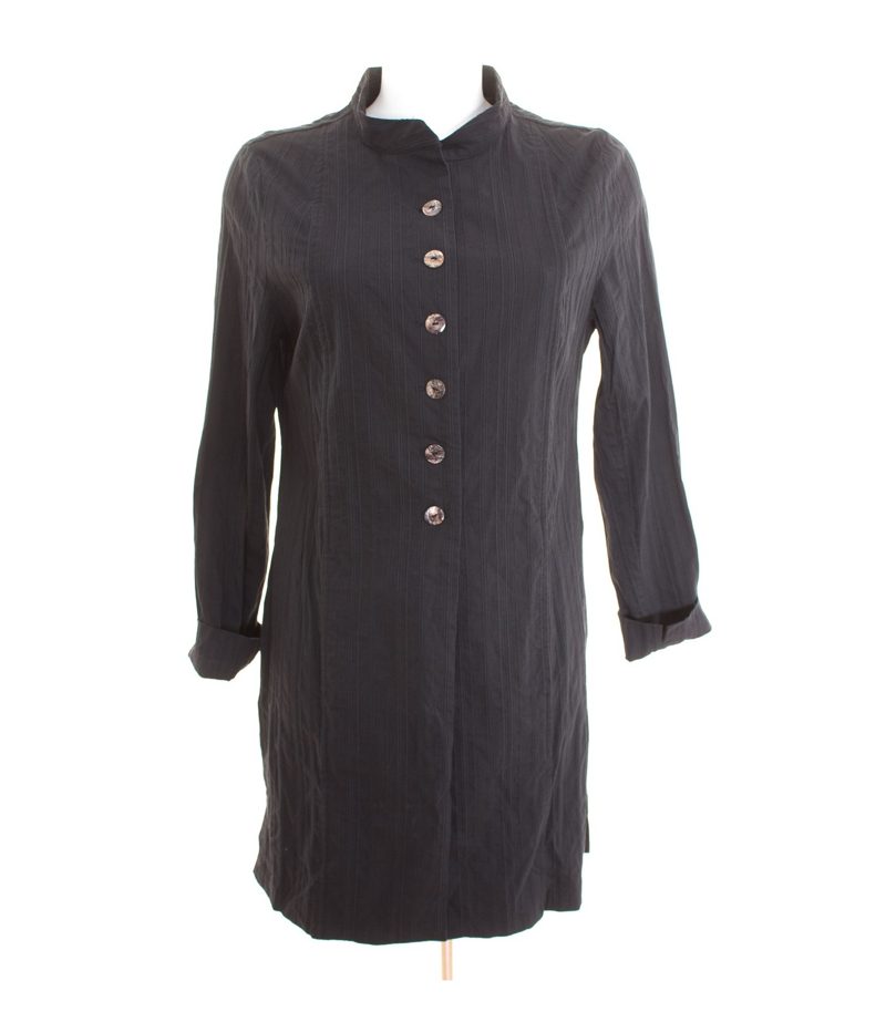 AFRICA & HOUSE MÜNCHEN Damen Longjacke Sommerjacke Gr. 1 DE 36 Schwarz – Foto 1