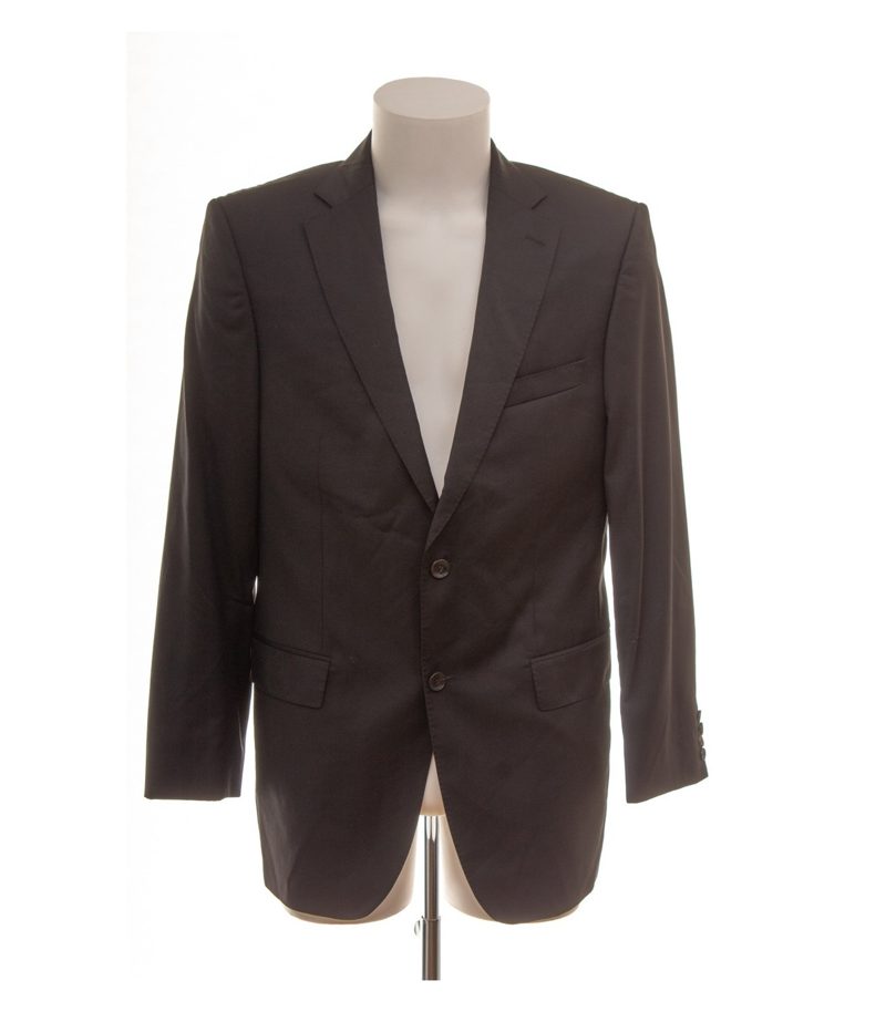 Windsor Herren Sakko Gr. 98 Schwarz Einreiher Wolle – Foto 1
