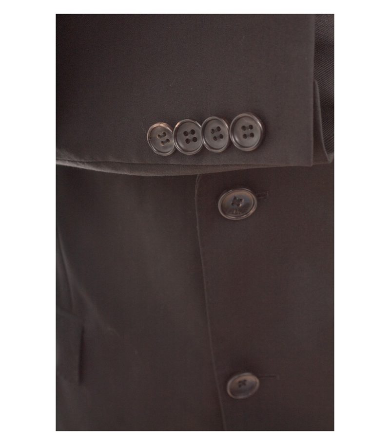 Windsor Herren Sakko Gr. 98 Schwarz Einreiher Wolle – Foto 5