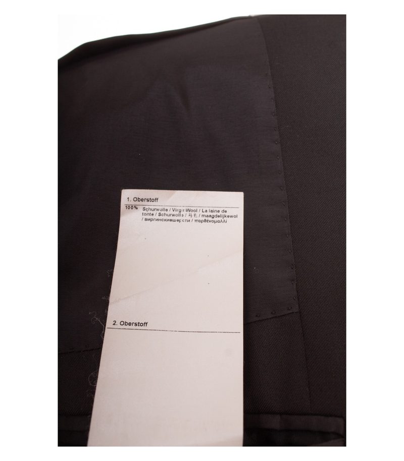 Windsor Herren Sakko Gr. 98 Schwarz Einreiher Wolle – Foto 10