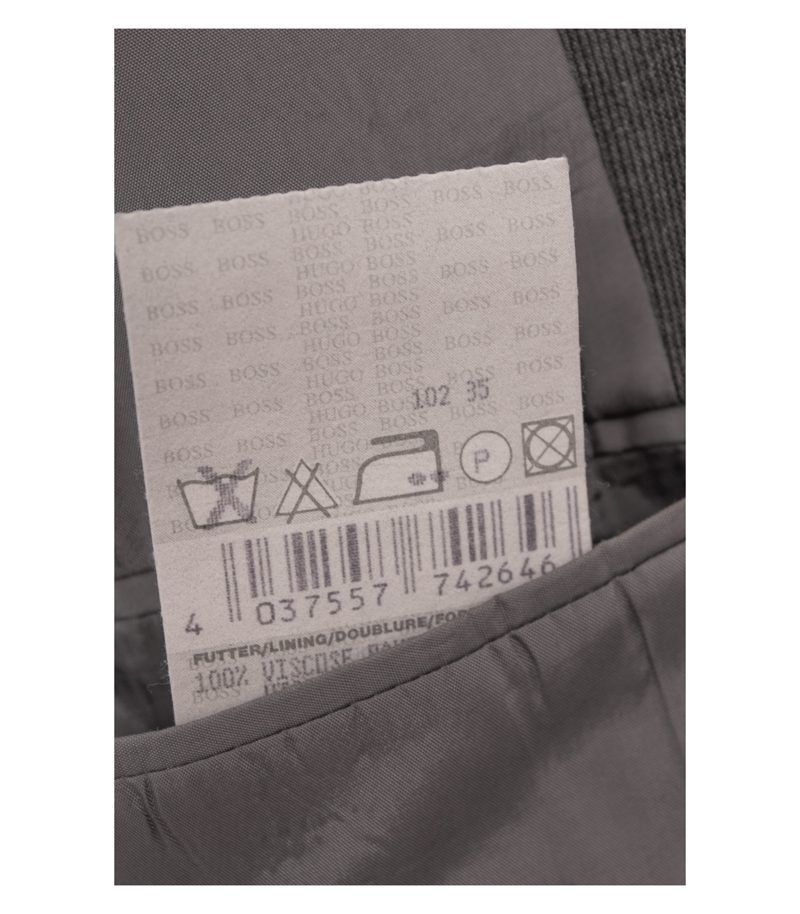 Hugo Boss Herren Anzug Gr. 94 Da Vinci Grau 2-Teiler Wolle Super 100 – Foto 7