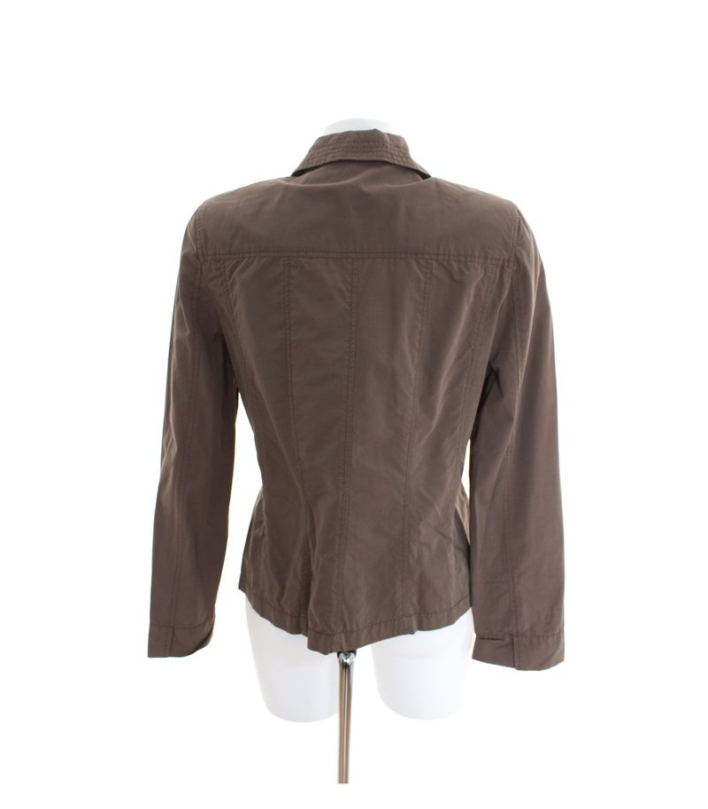MARCO PECCI Damen Blazer Casual Gr. DE 38 Pastellbraun Baumwolle – Foto 3