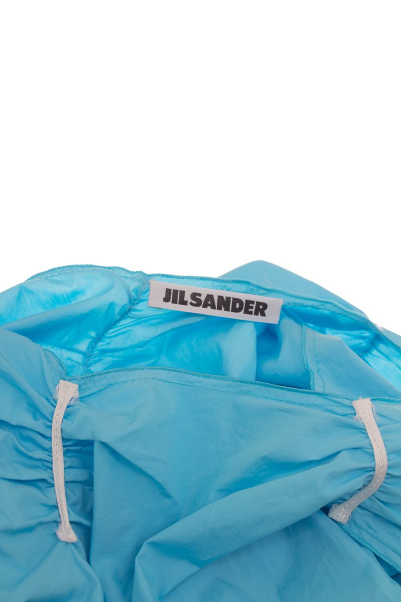 Jil Sander Damen Kleid Gr. 40 Blau Baumwolle – Foto 7