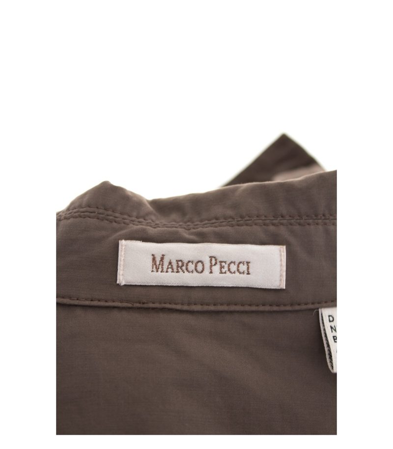 MARCO PECCI Damen Blazer Casual Gr. DE 38 Pastellbraun Baumwolle – Foto 4