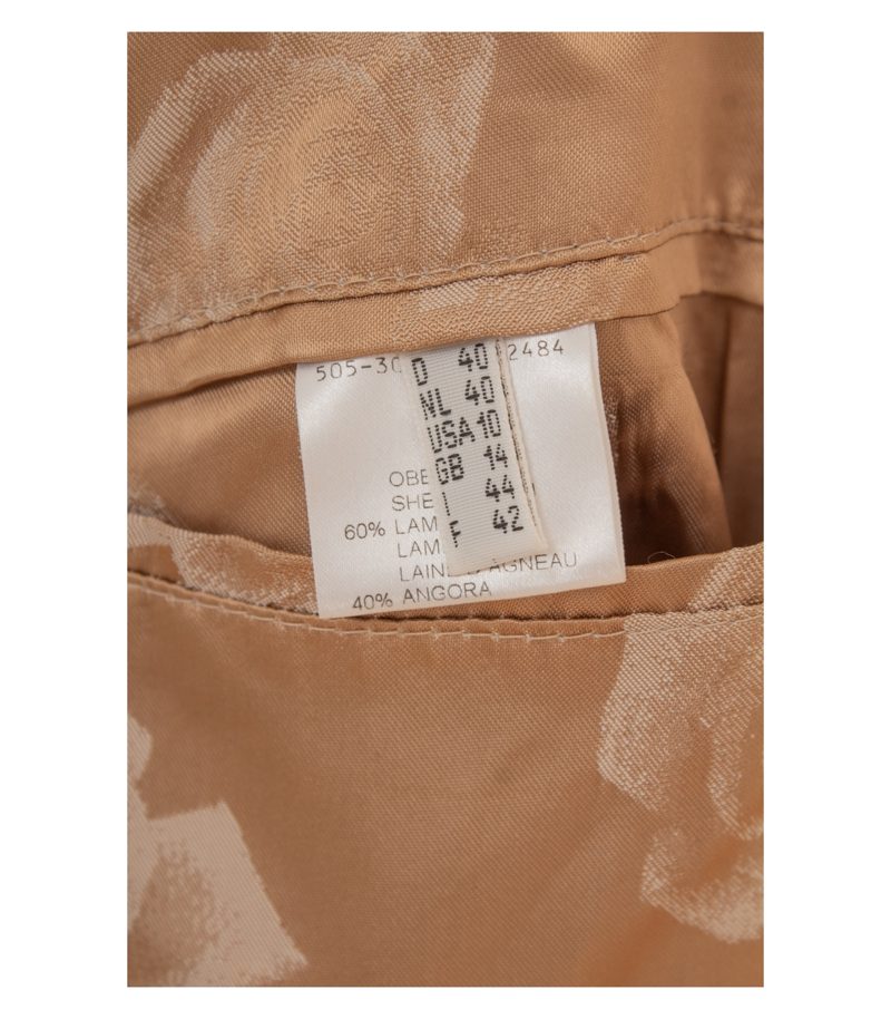 Yell Damen Mantel Gr. 38 (IT 44) Beige Wollmix – Foto 10