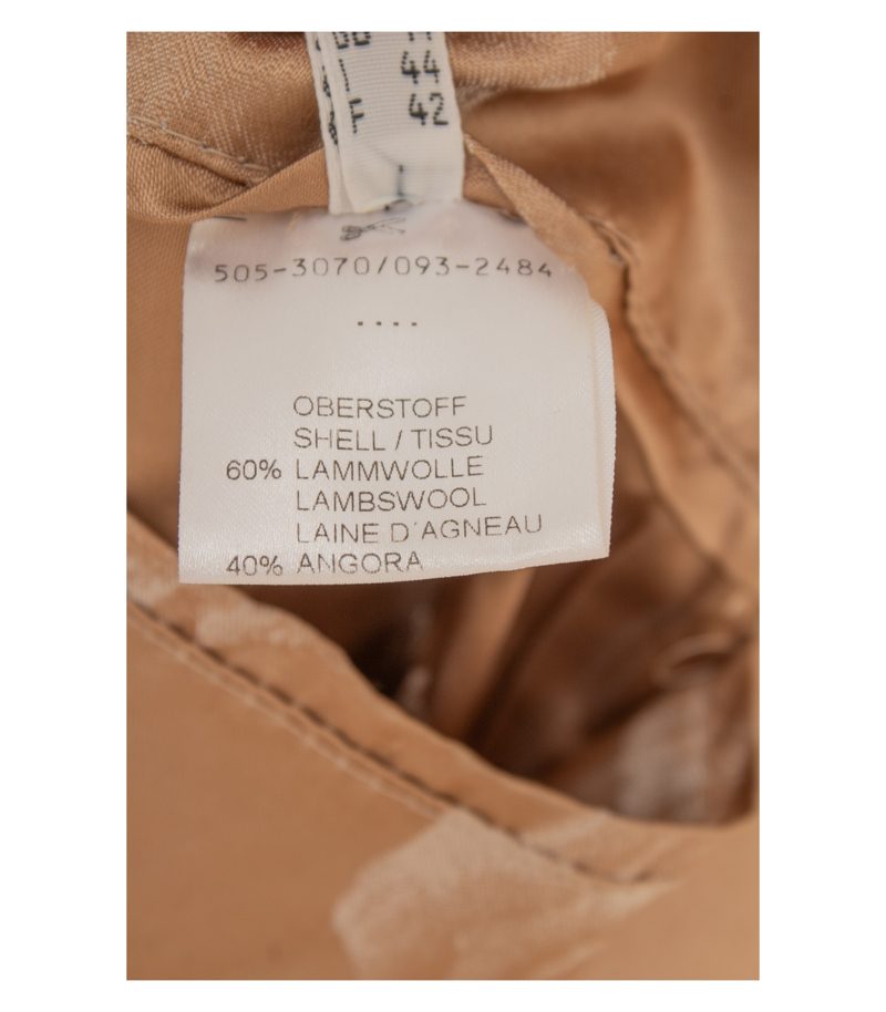 Yell Damen Mantel Gr. 38 (IT 44) Beige Wollmix – Foto 11