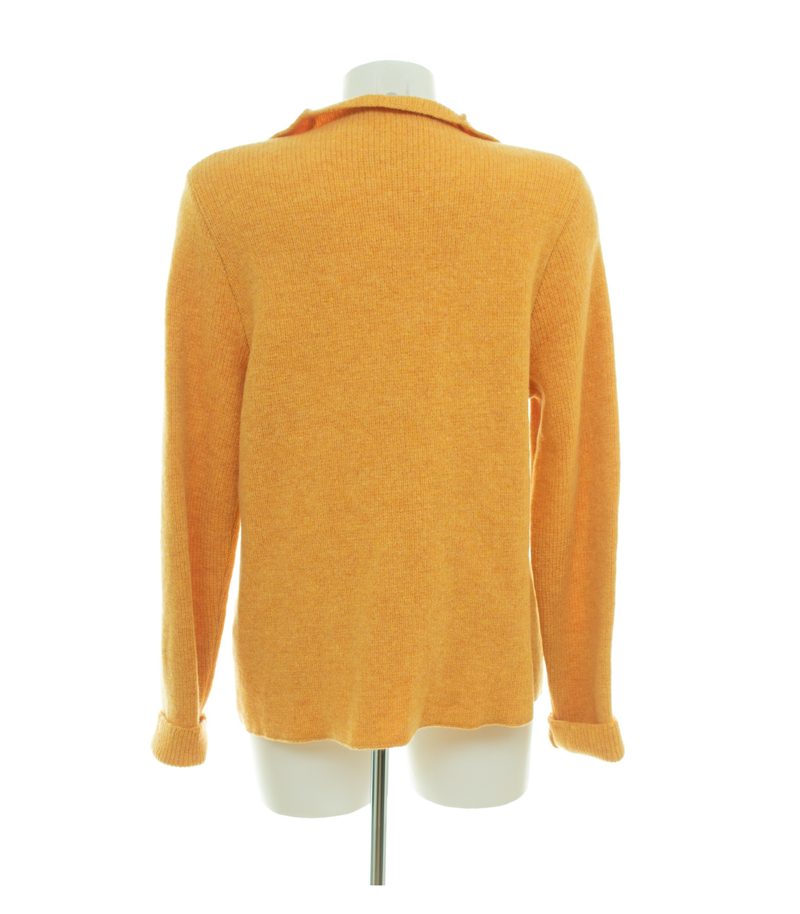 Georg Maier Damen Jacke Gr. 40 Gelb Wolle Strickjacke – Foto 3