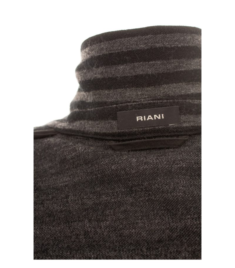 Riani Damen Mantel ca. Gr. 38 Grau-Schwarz Gestreift – Foto 7