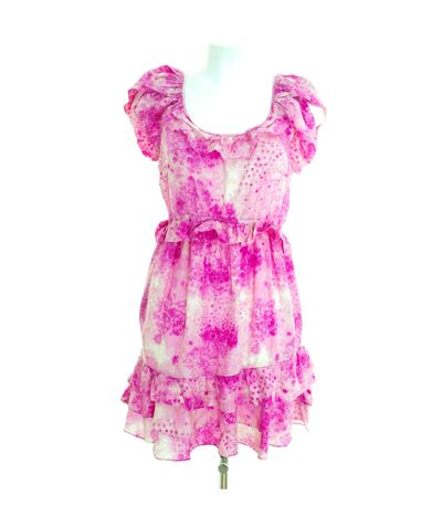 JUICY COUTURE Damen Kleid Sommerkleid Gr. 4 DE 34 Mehrfarbig Seide