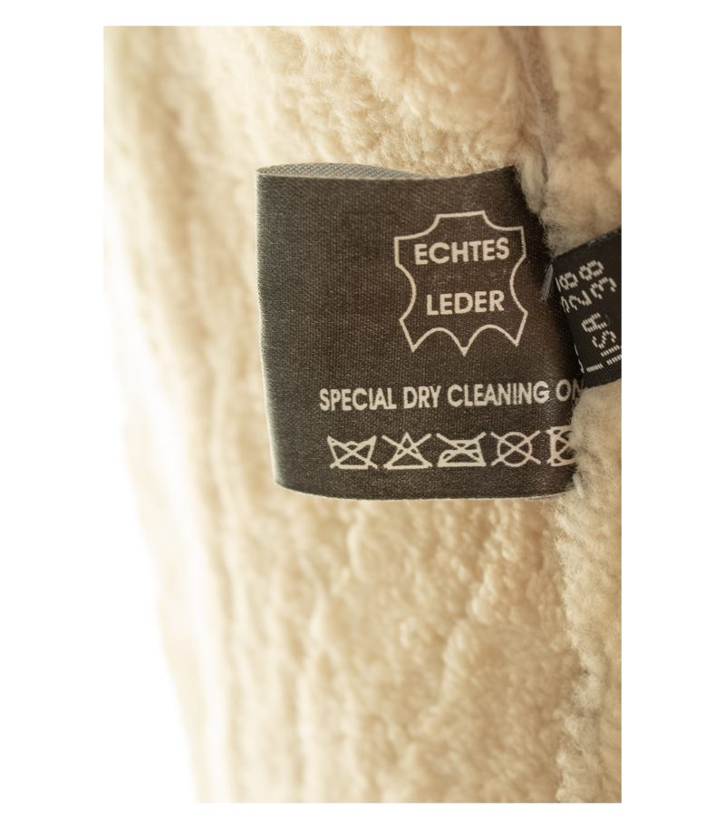 Peter Hahn Damen Mantel Gr. 38 Braun Leder Lammfell – Foto 10