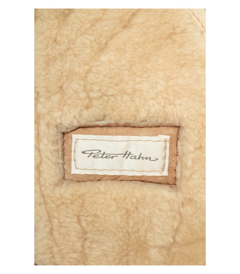 Peter Hahn Damen Mantel Gr. 38 Braun Leder Lammfell – Foto 12