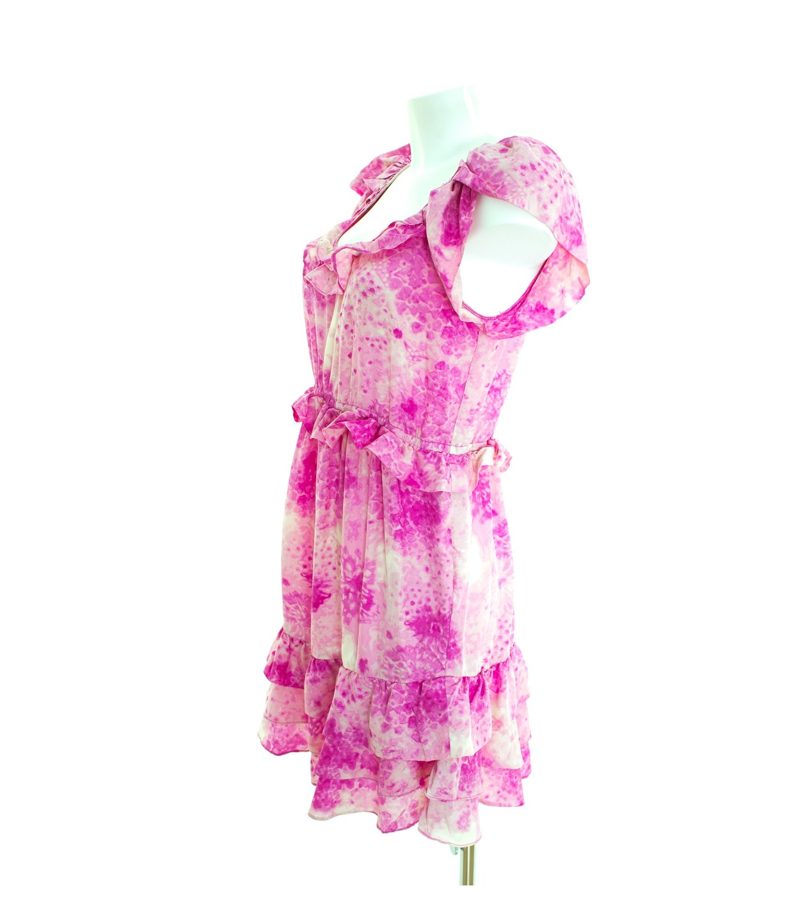 JUICY COUTURE Damen Kleid Sommerkleid Gr. 4 DE 34 Mehrfarbig Seide – Foto 2