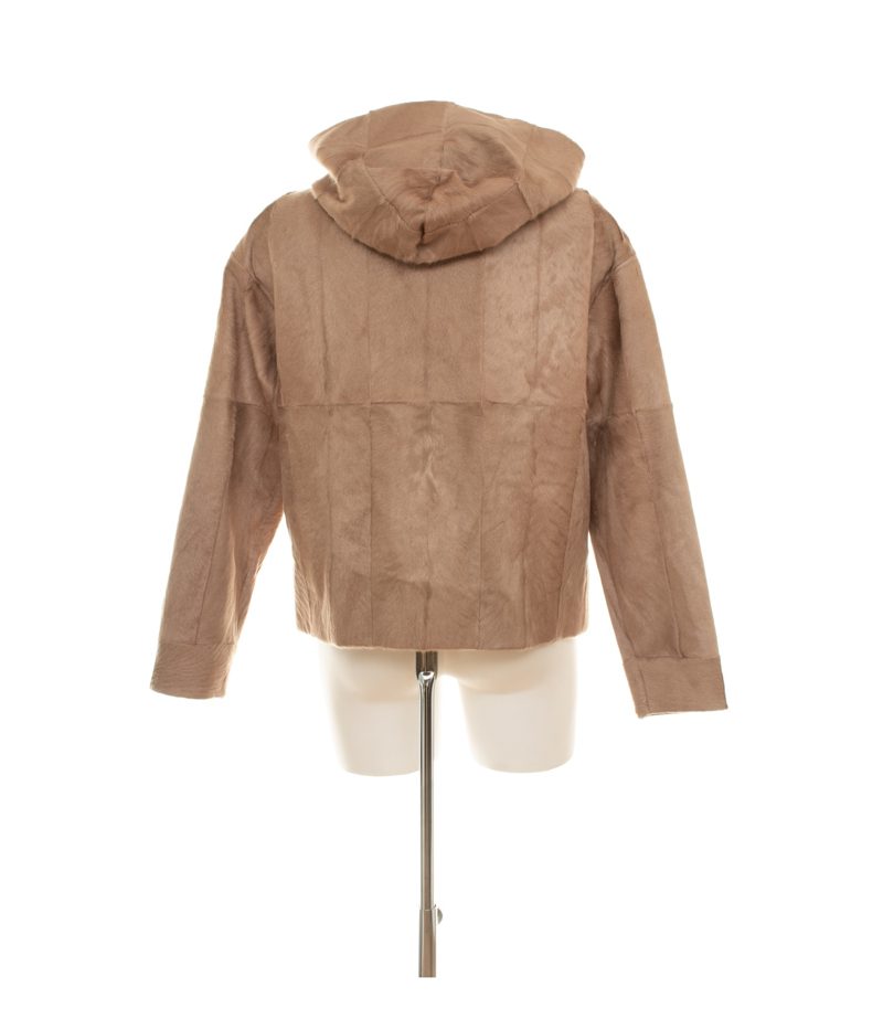 Damen Jacke Gr. 38 Hellbraun Lederjacke Leder – Foto 3