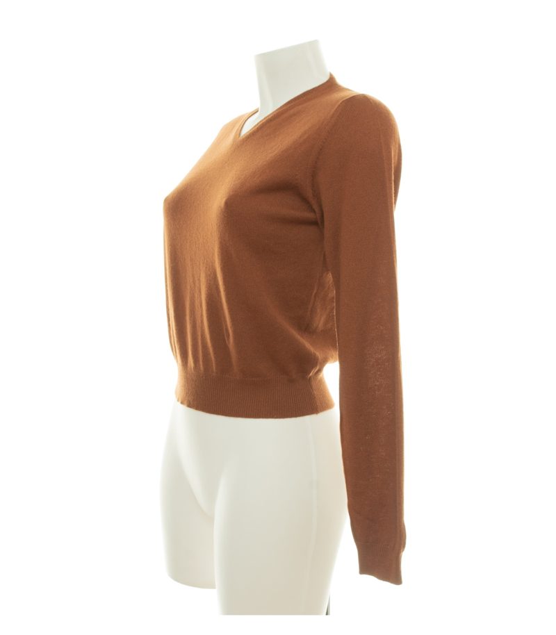 Jil Sander Damen Pullover Gr. 36 Braun Kaschmir – Foto 2