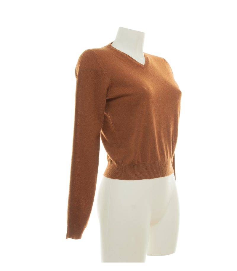 Jil Sander Damen Pullover Gr. 36 Braun Kaschmir – Foto 4