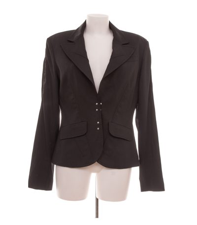 J'S exte Damen Blazer Gr. 44 (IT 50) Schwarz Wollmix