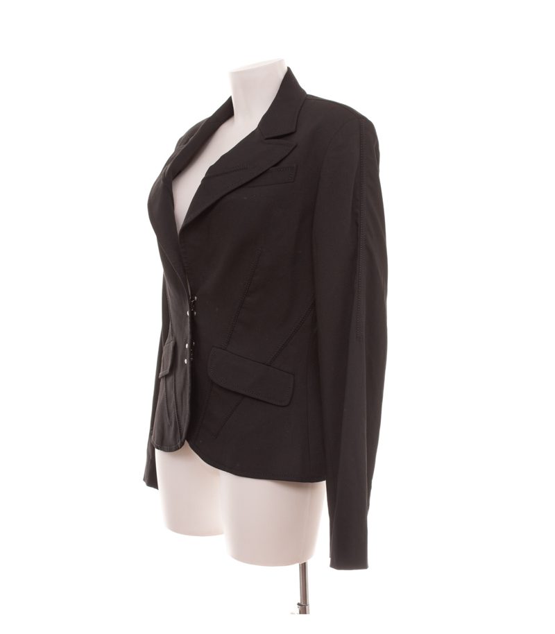 J'S exte Damen Blazer Gr. 44 (IT 50) Schwarz Wollmix – Foto 2