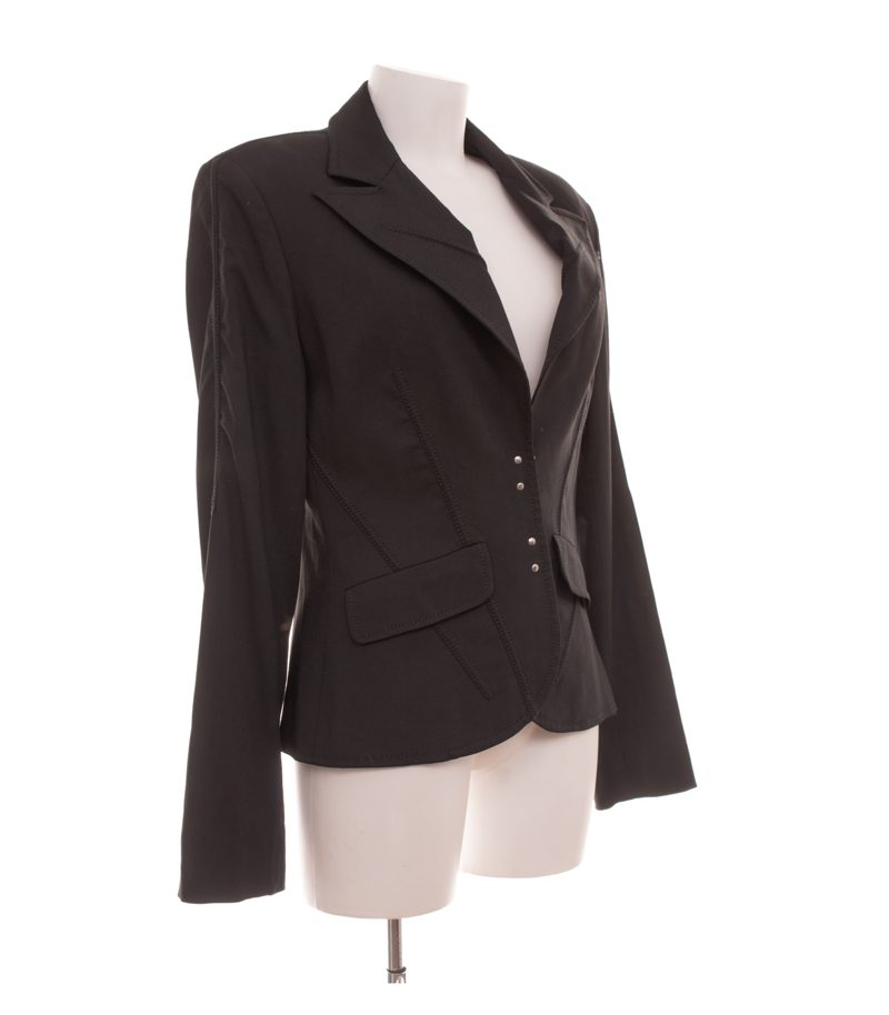 J'S exte Damen Blazer Gr. 44 (IT 50) Schwarz Wollmix – Foto 4