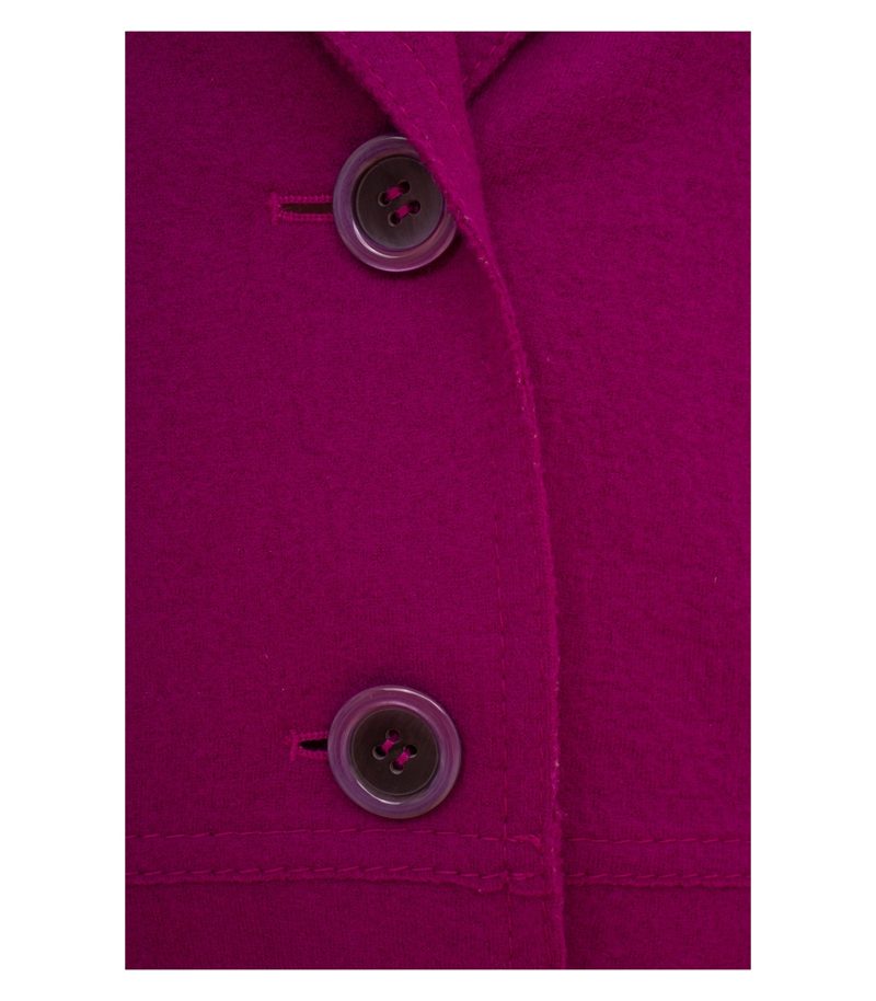 Peter Hahn Damen Blazer Gr. 42 Violett Wolle – Foto 5