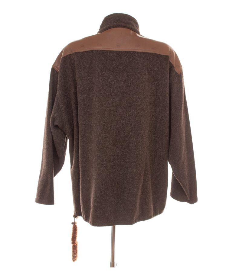 Spieth & Wensky Damen Jacke Gr. 38 Braun Wollmix Lederbesätze – Foto 3
