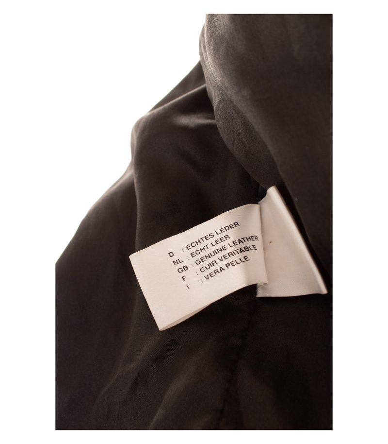 Helline Damen Jacke Gr. 34 Schwarz Leder – Foto 9
