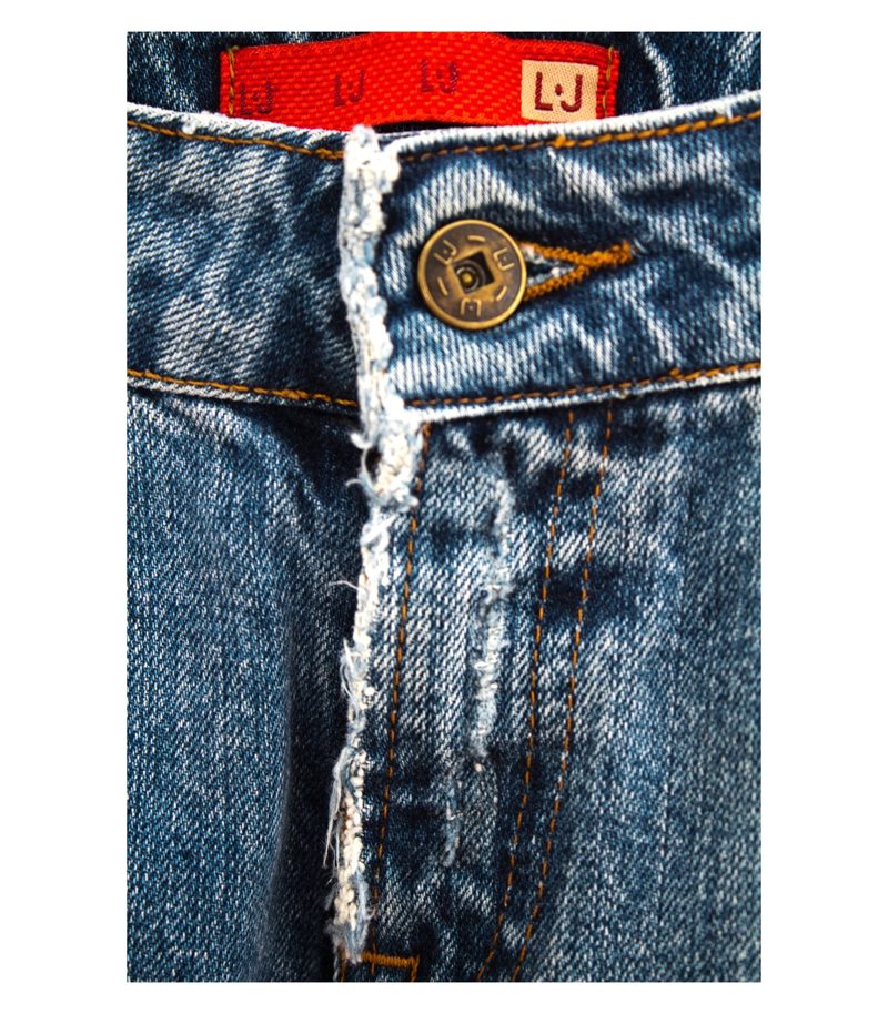 L.J Damen Jeans Gr. W28 Blau Denim Baumwolle – Foto 2