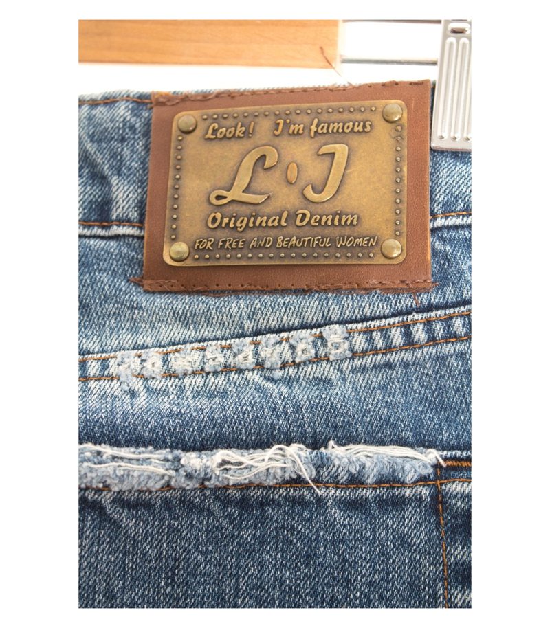L.J Damen Jeans Gr. W28 Blau Denim Baumwolle – Foto 3