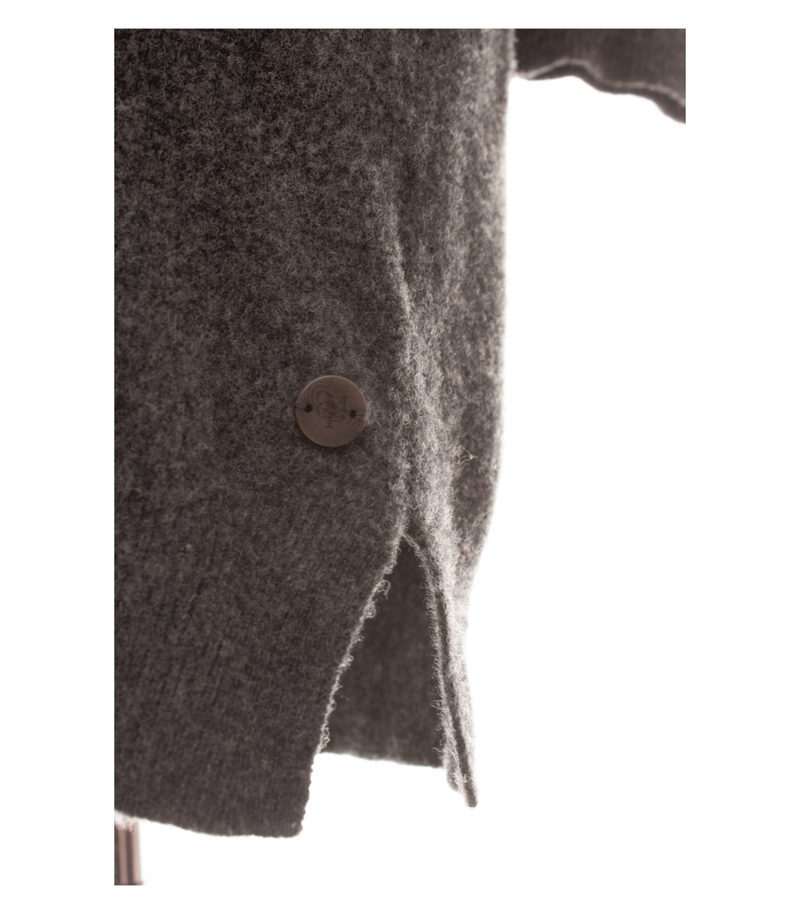 Marc O'Polo Damen Kleid Gr. 36 Grau Wolle Strickkleid – Foto 5
