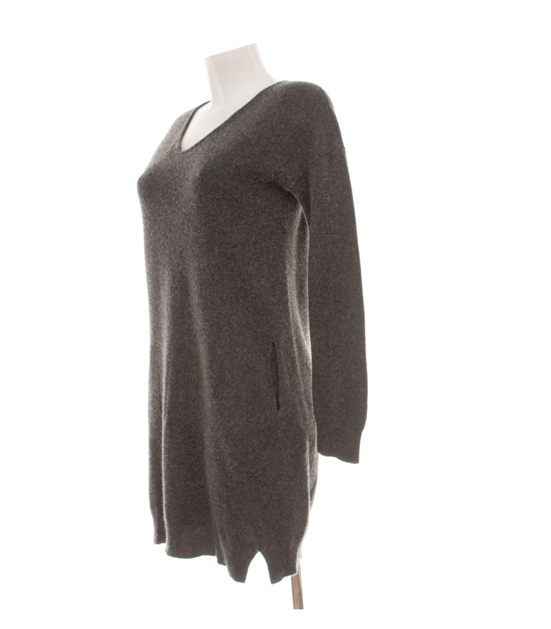 Marc O'Polo Damen Kleid Gr. 36 Grau Wolle Strickkleid – Foto 2