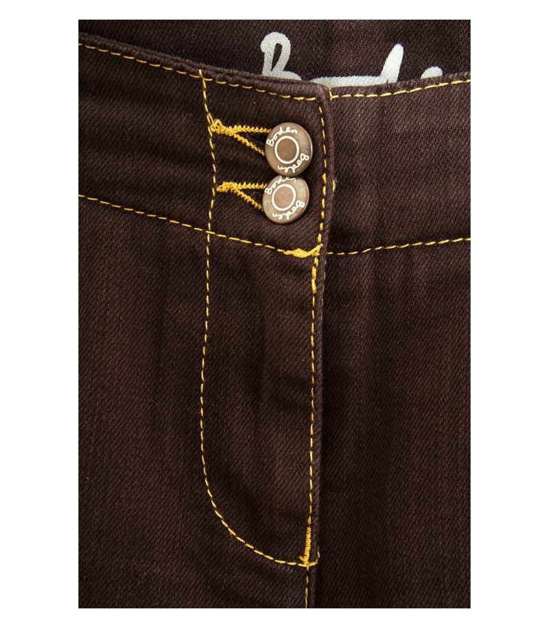 Boden Damen Jeans Gr. 12L DE 38 Braun Denim Baumwolle – Foto 2