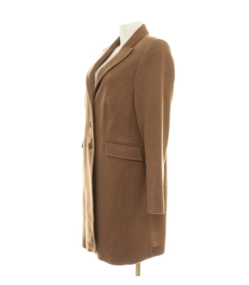 NVSCO 2107 Damen Mantel Gr. 46 Braun Einreiher Wolle – Foto 2