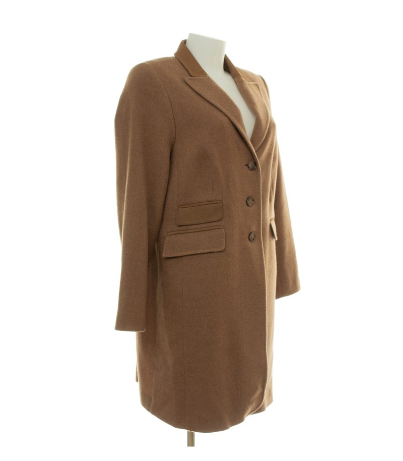 NVSCO 2107 Damen Mantel Gr. 46 Braun Einreiher Wolle – Foto 4