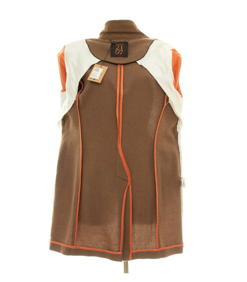 NVSCO 2107 Damen Mantel Gr. 46 Braun Einreiher Wolle – Foto 6