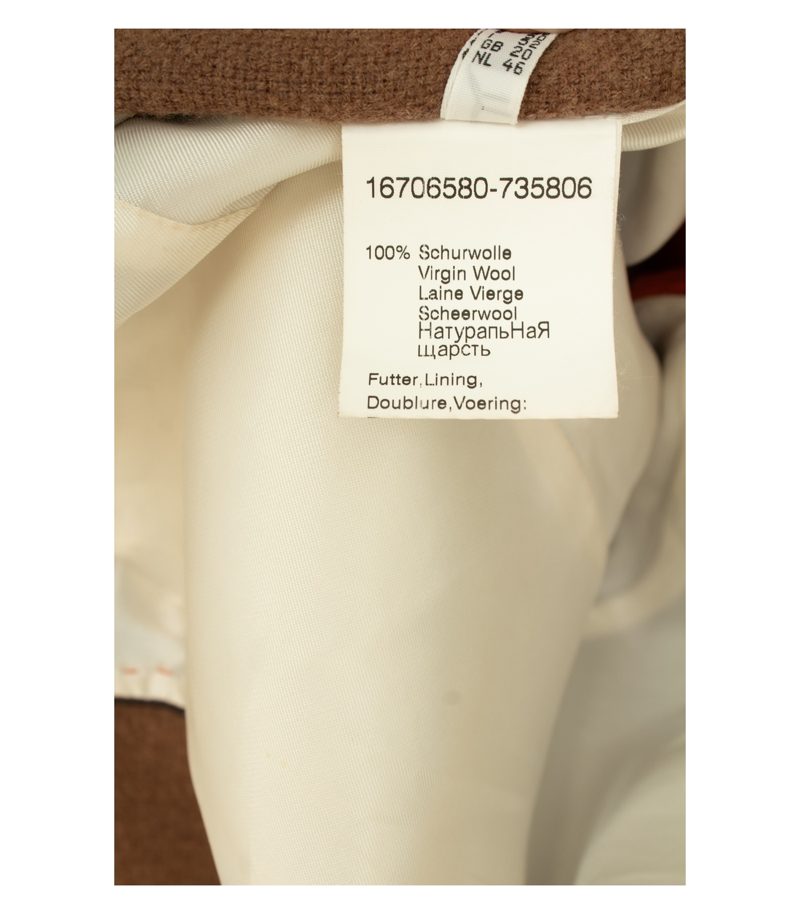 NVSCO 2107 Damen Mantel Gr. 46 Braun Einreiher Wolle – Foto 9