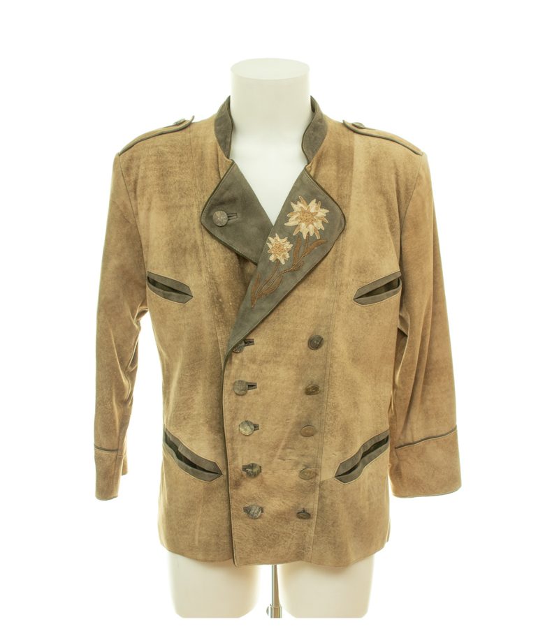 Meindl Herren Jacke Gr. 48 Braun Trachten-Stil Leder – Foto 1