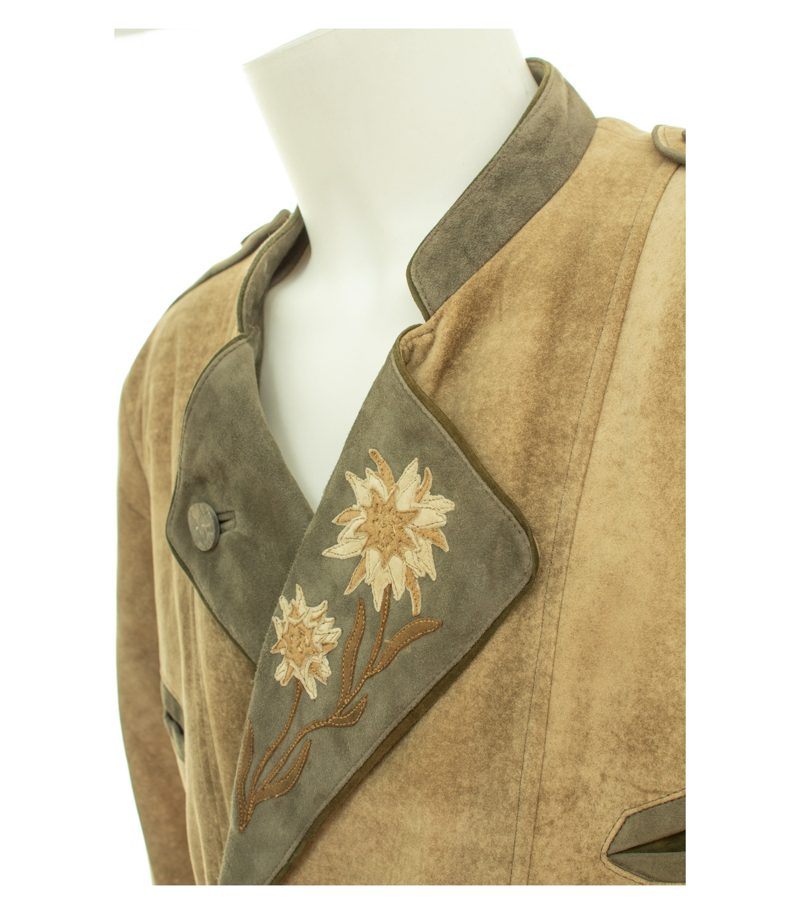 Meindl Herren Jacke Gr. 48 Braun Trachten-Stil Leder – Foto 5
