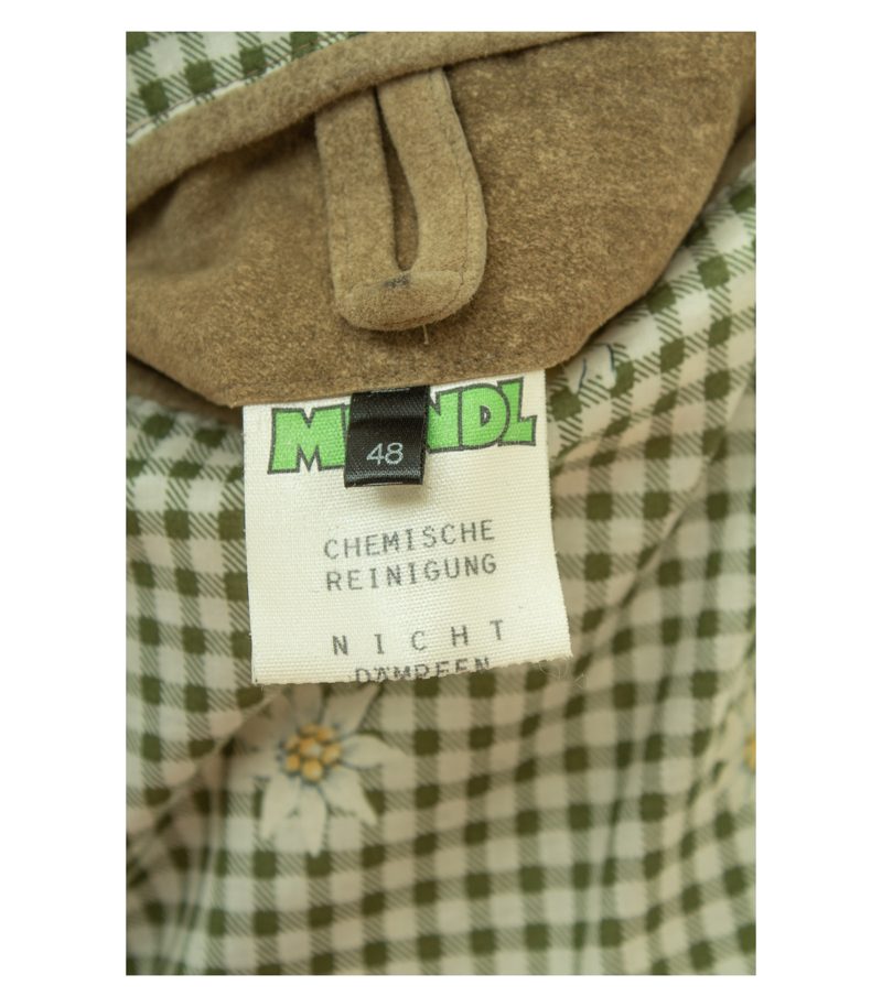 Meindl Herren Jacke Gr. 48 Braun Trachten-Stil Leder – Foto 9