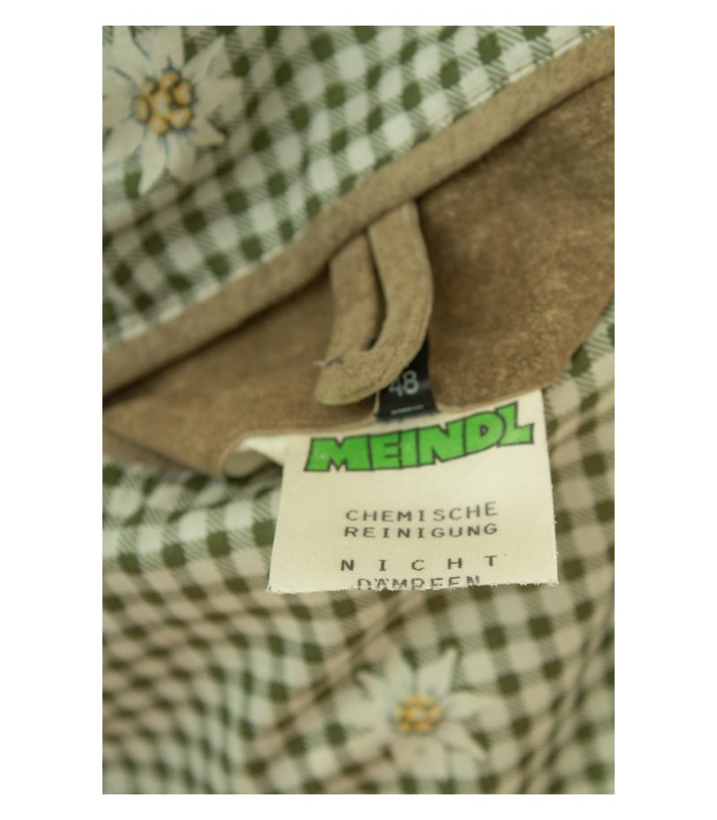 Meindl Herren Jacke Gr. 48 Braun Trachten-Stil Leder – Foto 11