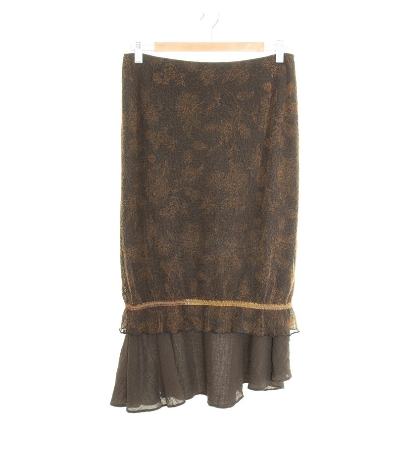 FOX'S Damen Rock Gr. DE 38 Braun Oliv – Foto 1
