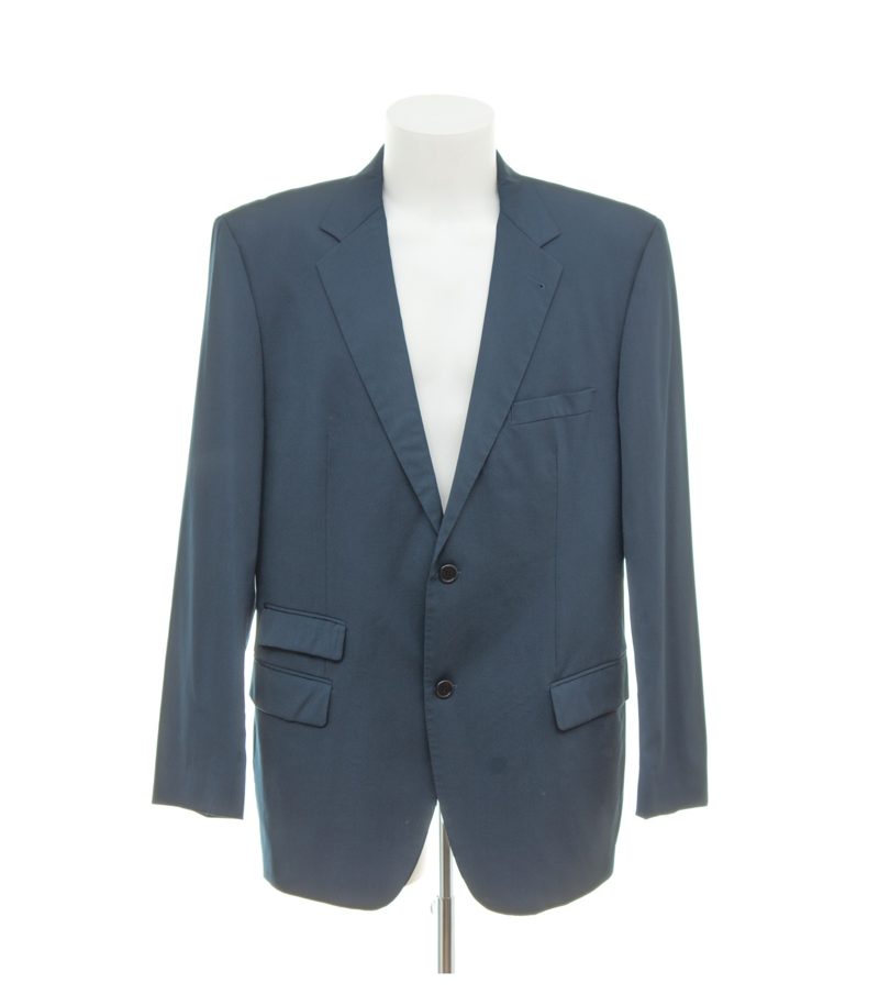 HUGO BOSS Herren Anzug Gr. 54 ABSE/HAGO Blau 2-Teiler Wollmix – Foto 3