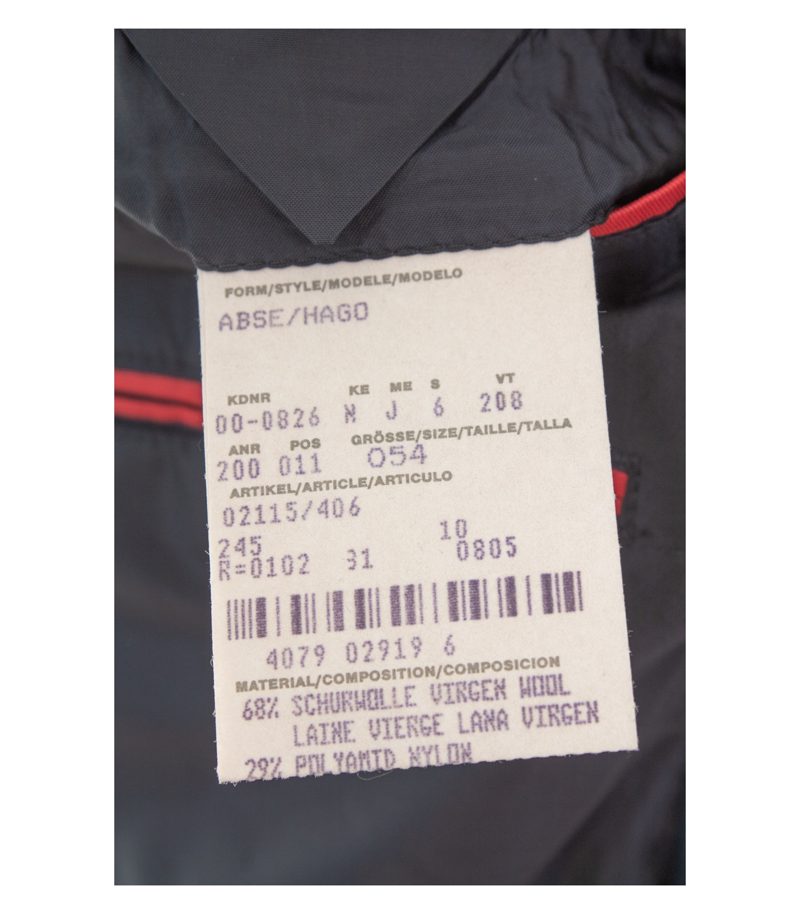 HUGO BOSS Herren Anzug Gr. 54 ABSE/HAGO Blau 2-Teiler Wollmix – Foto 6