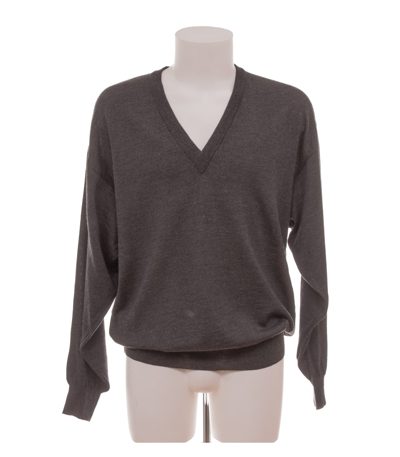 Yorn Herren Pullover Gr. L Grau Strickpullover Wolle