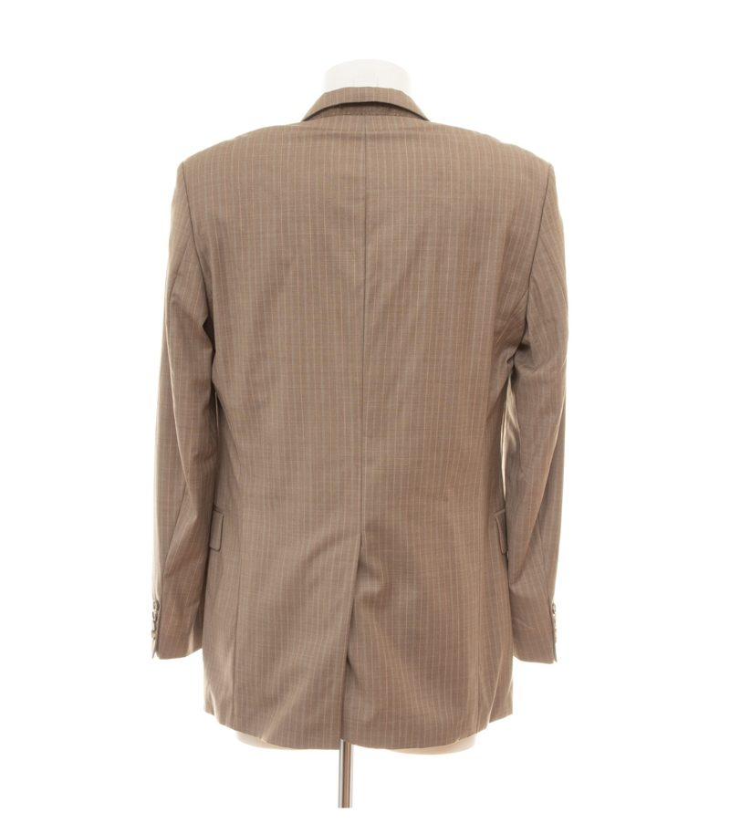 Hugo Boss Herren Sakko Gr. 94 Parma Braun Einreiher Wolle Gestreift – Foto 3