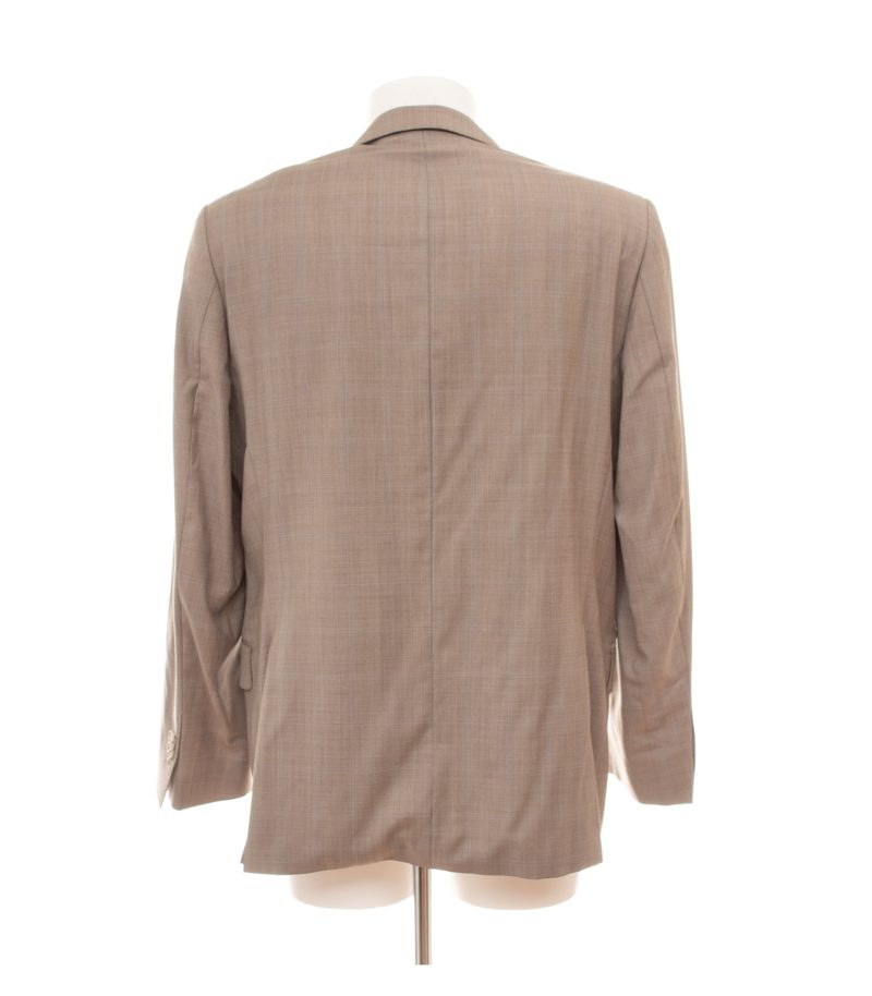 Sartoria Herren Sakko Gr. 52 Ludwig AMF H-Pina Braun Einreiher Wolle Kariert – Foto 3