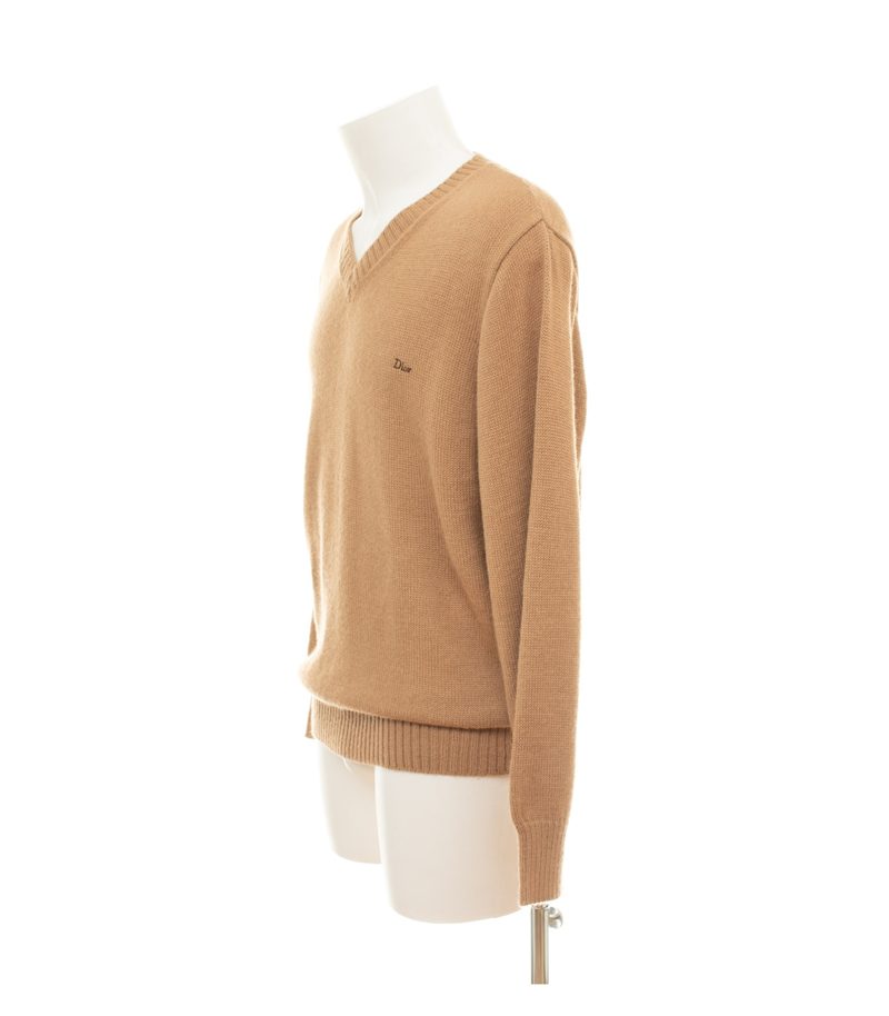 Christian Dior Herren Pullover Gr. L Braun Strickpullover Alpakawollmix – Foto 2