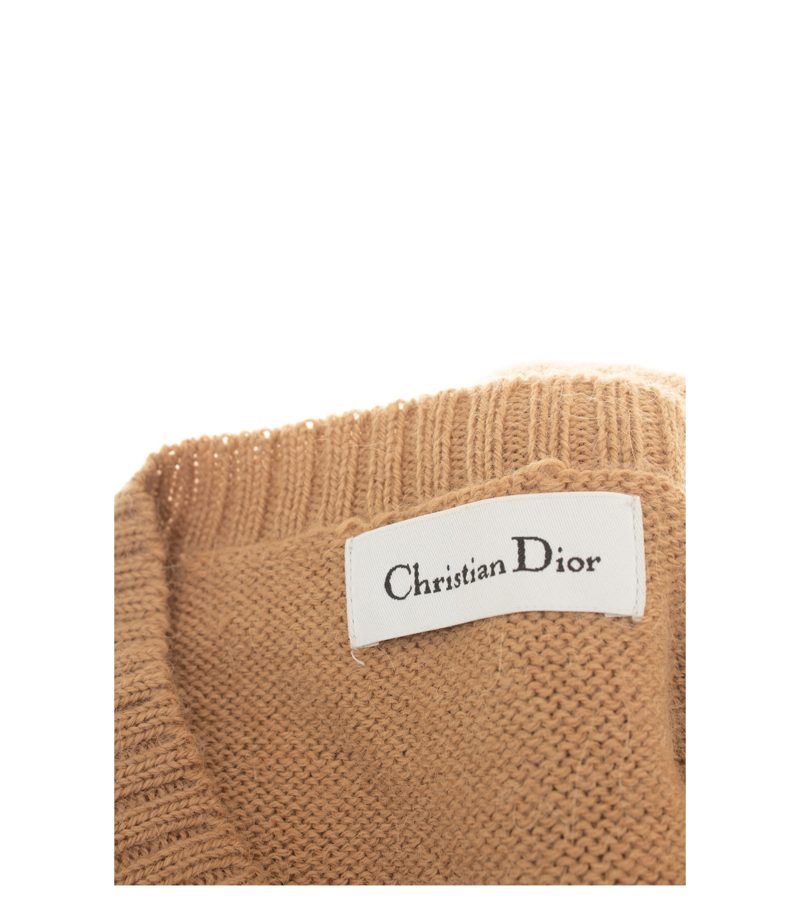 Christian Dior Herren Pullover Gr. L Braun Strickpullover Alpakawollmix – Foto 6