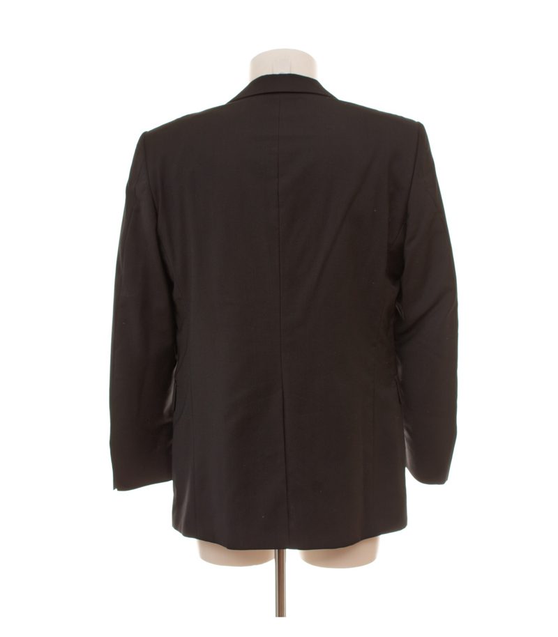 Strellson Herren Sakko Gr. 48 Schwarz Einreiher Wolle Suprer100 S – Foto 3