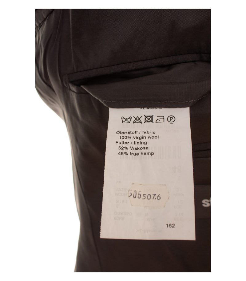 Strellson Herren Sakko Gr. 48 Schwarz Einreiher Wolle Suprer100 S – Foto 10