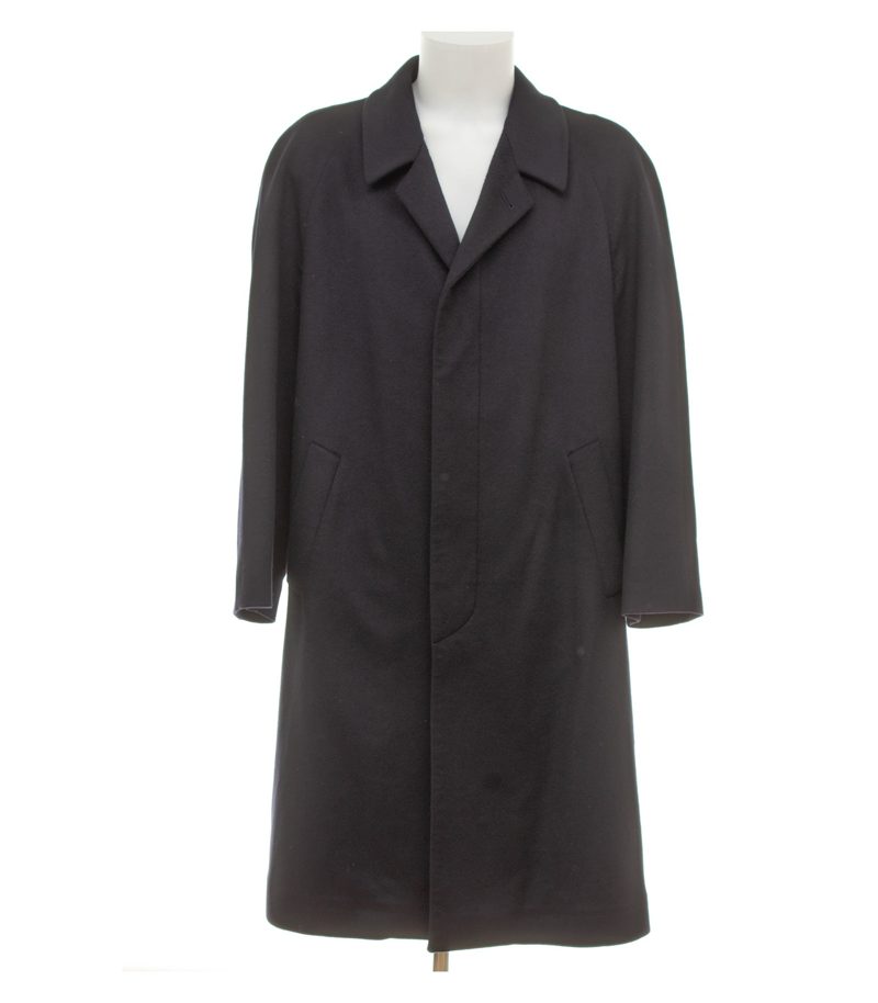 Paul Smith Herren Mantel Gr. 25 Kurzgröße Dover Schwarzblau Kaschmir – Foto 1